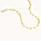 ZY-014 Big Paper clips Chain With Extender necklace/Bracelet Set(A)