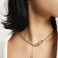 ZY-106 Paper Clips Tag Moissanite Necklace