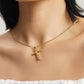 ZY-104 Cross Moissanite Necklace